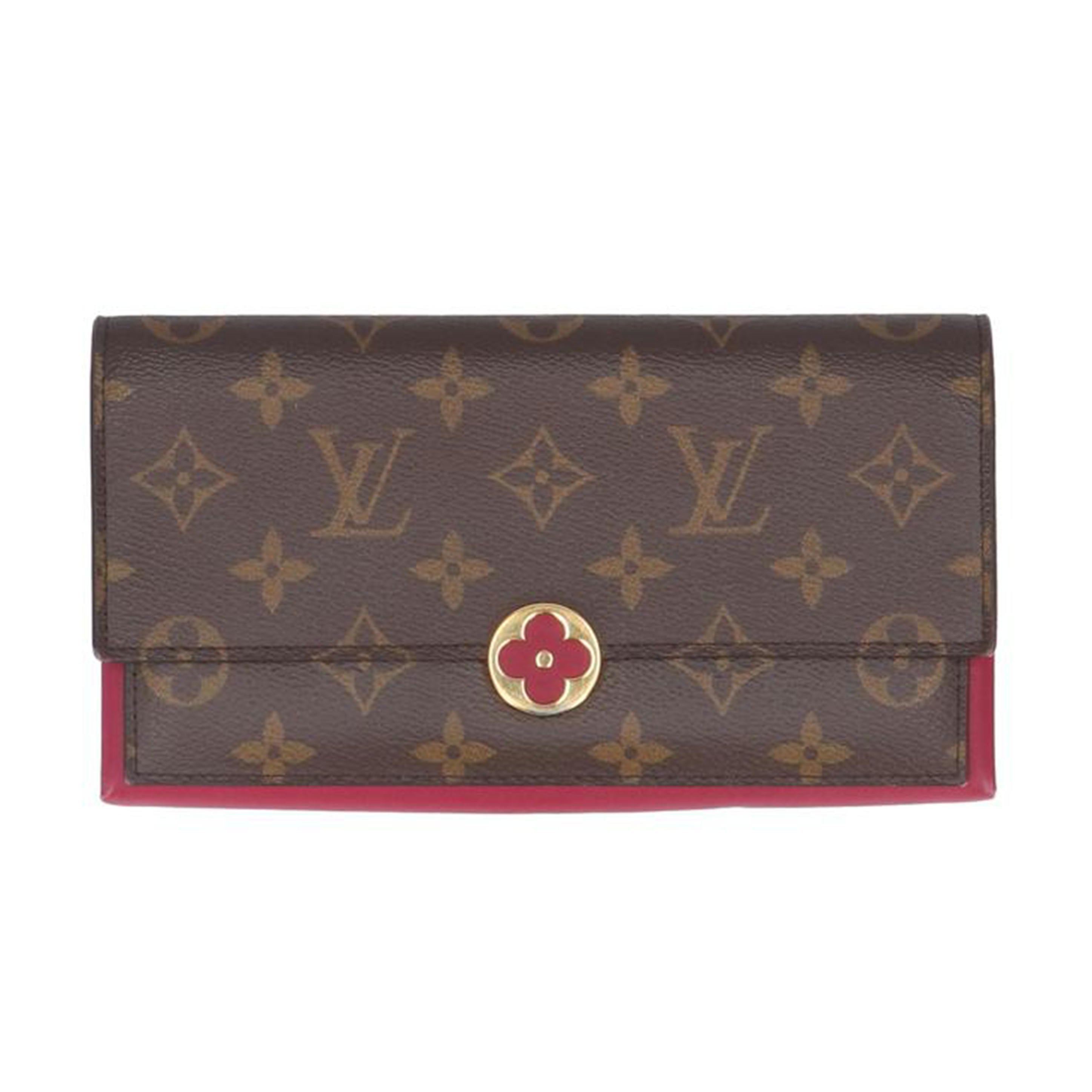 LOUIS VUITTON ルイ・ヴィトン/ポルトフォイユ・フロール/モノグラム/フューシャ/M64585//CA2***/Aランク/09