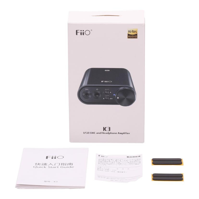 Fiio フィーオ/ヘッドフォンアンプ/FIO-K3ESS-B//60030408680206/Aランク/18