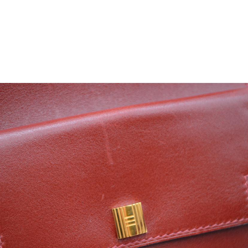 HERMES エルメス/ケリーポケットコンパクトウォレット/ボックススカーフ/ボルドー//K□刻*/Bランク/89