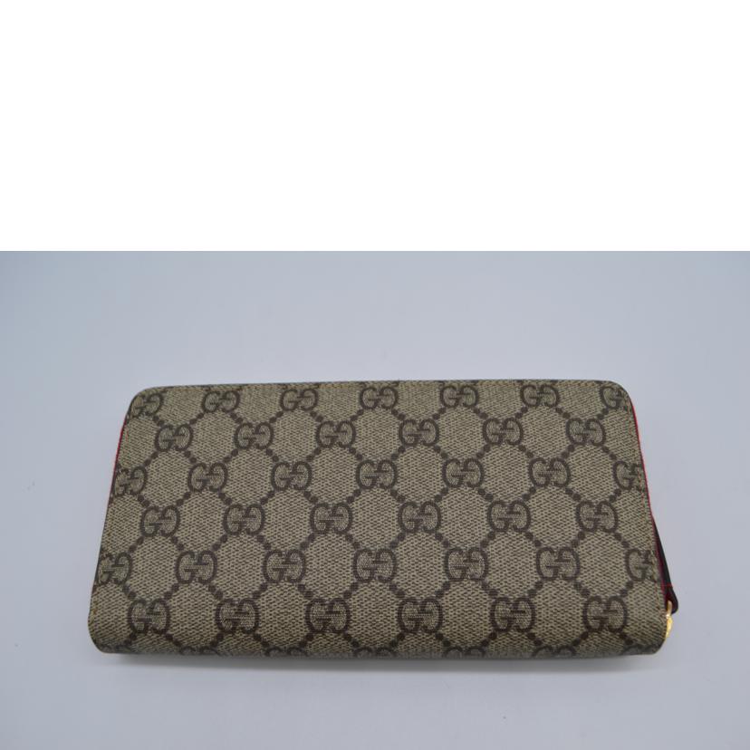 GUCCI グッチ/GGスプリームボスコパッチラウンドファスナー長財布/506279//496***/Sランク/89