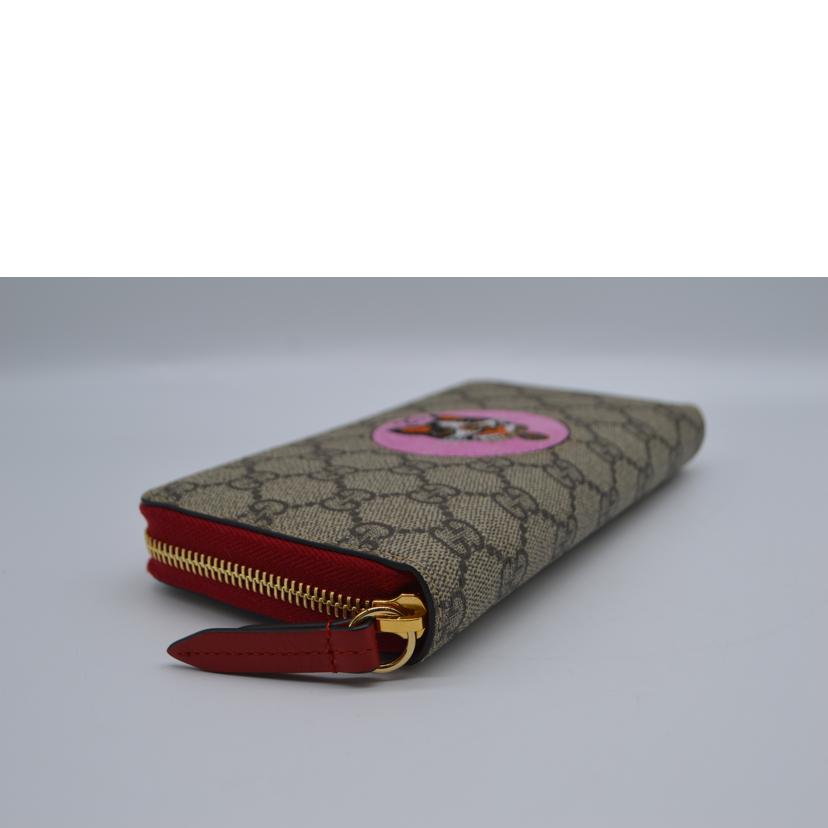 GUCCI グッチ/GGスプリームボスコパッチラウンドファスナー長財布/506279//496***/Sランク/89