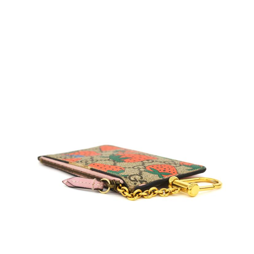 GUCCI グッチ/GGスプリームストロベリーコインケース/573841//Bランク/75