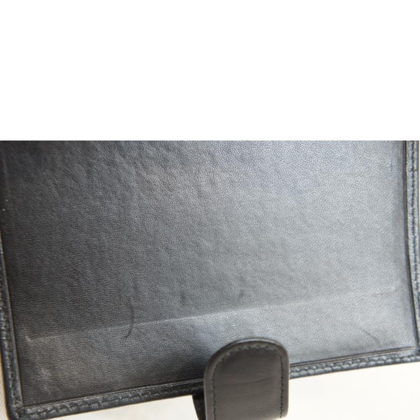 Christian Dior クリスチャンディオール/レディディオール手帳ケースラムスキンブラック//ABランク/92
