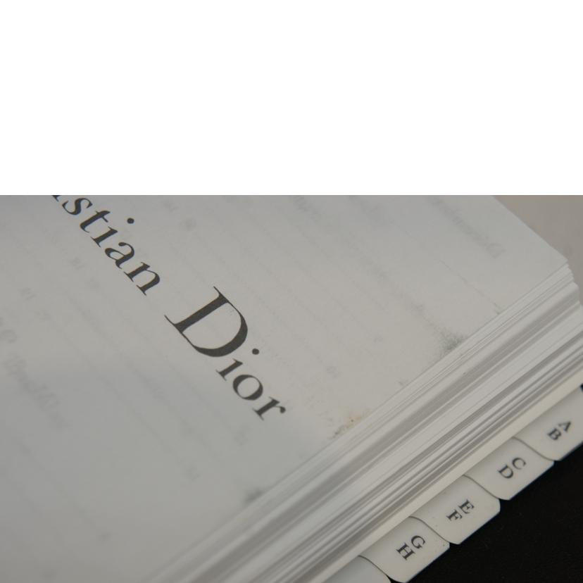 Christian Dior クリスチャンディオール/レディディオール手帳ケースラムスキンブラック//ABランク/92