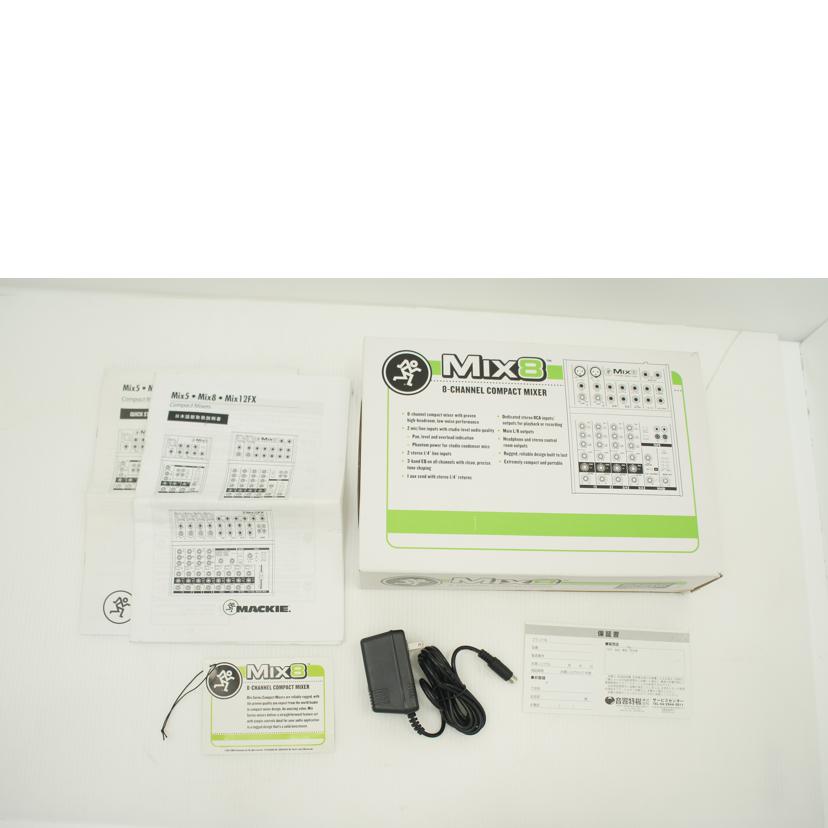 MACKIE マッキー/ミキサー MACKIE MIX8/MIX8//0663961045000/Aランク/75