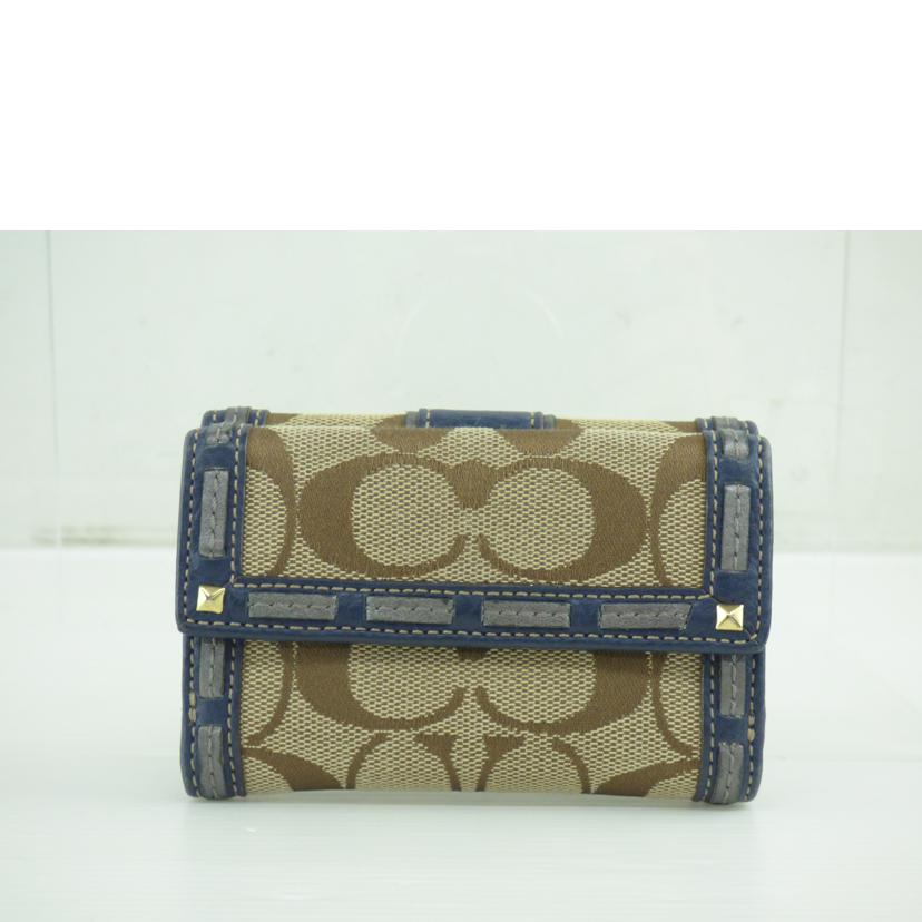 COACH コーチ/シグネチャーキャンバス3つ折り財布//Bランク/64