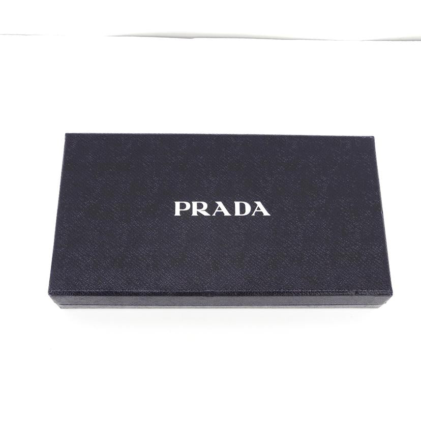 PRADA プラダ/PRADA/サフィアーノリボンラウンド長財布/赤//ABランク/75