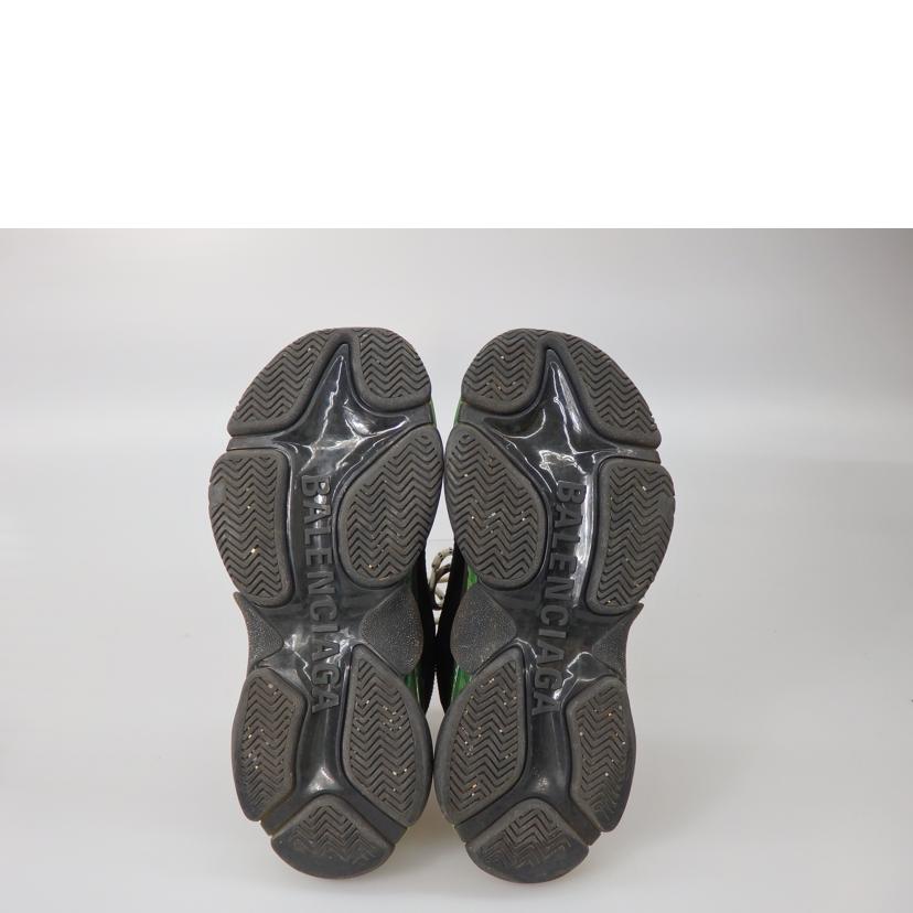BALENCIAGA バレンシアガ/TRIPLE S TRAINERS/BLACK×GREEN/541624//ABランク/76
