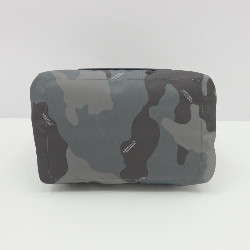 A.D.M.J エーディーエムジェー/レザー×ナイロン カモフラ柄トートバッグ//Aランク/77