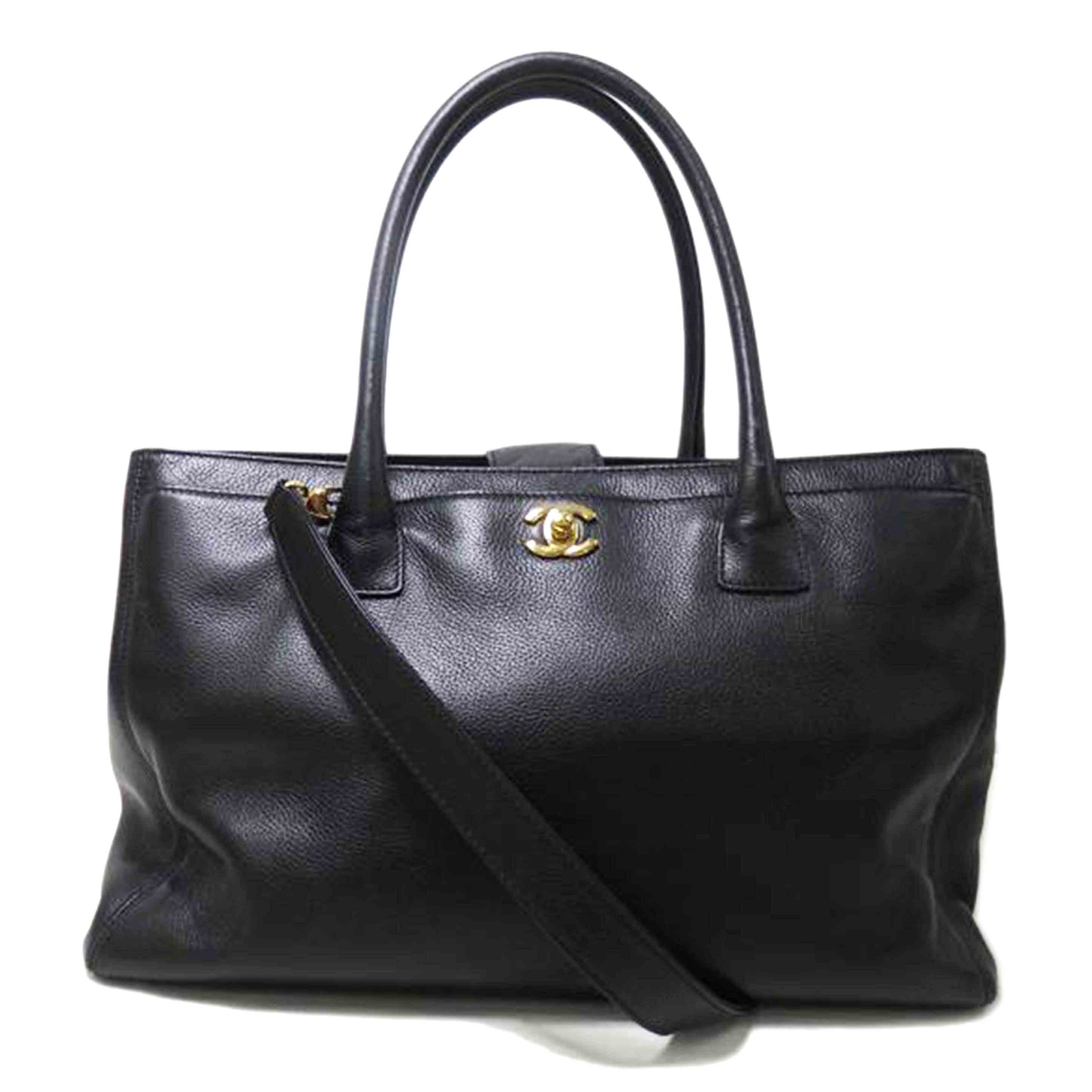 CHANEL シャネル/エグゼクティブトート/黒/ゴールド金具//133*****/ABランク/84