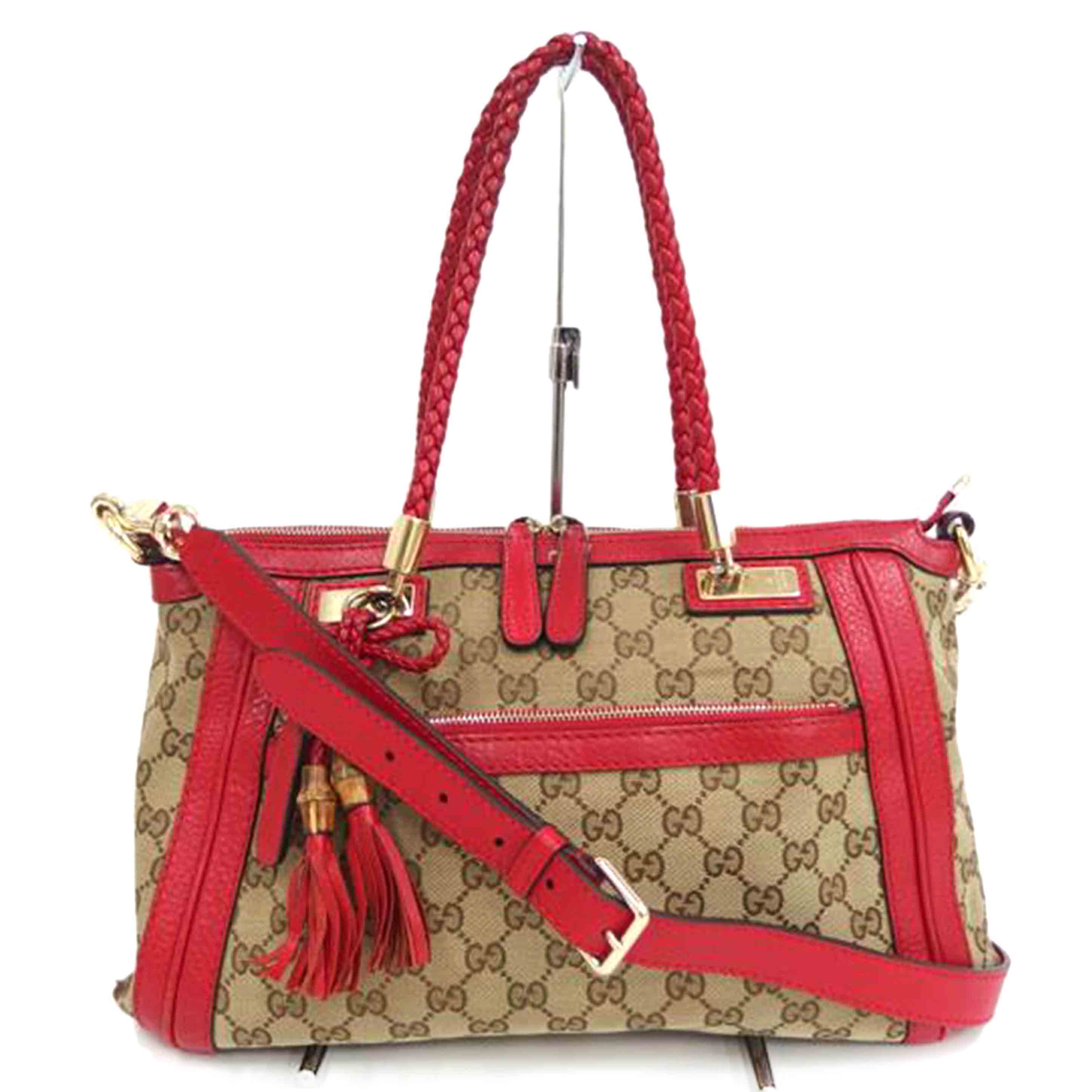 GUCCI グッチ GGキャンバス バンブーハンドバッグ 日本未発売