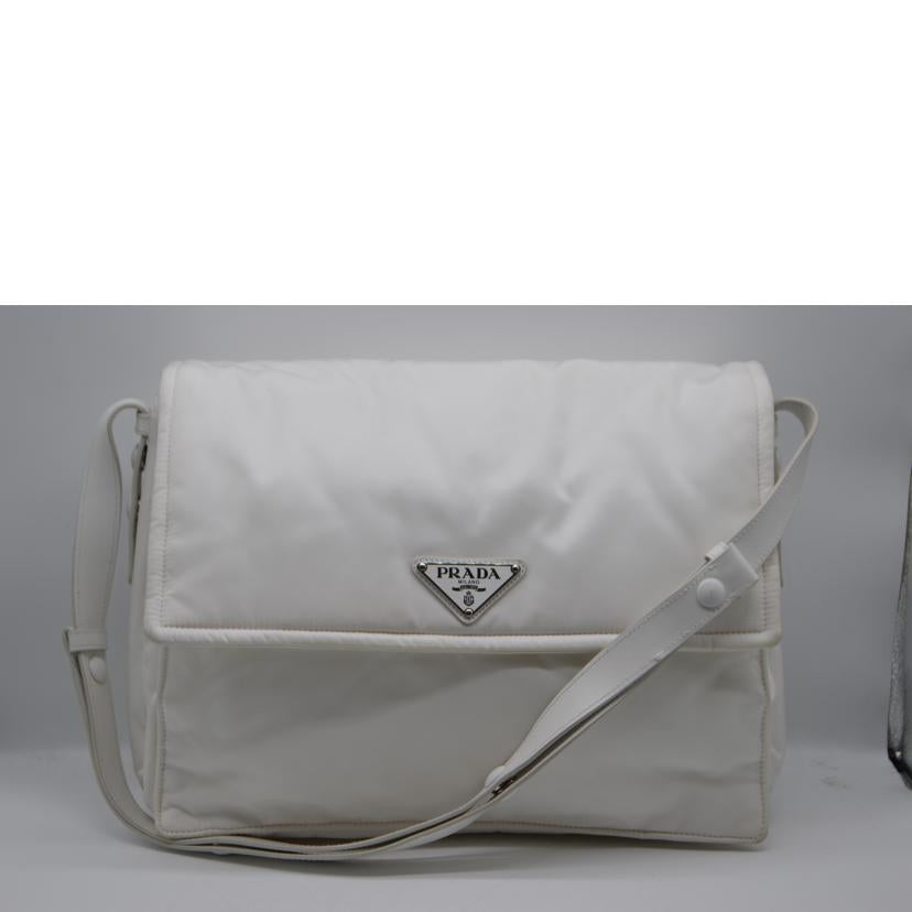 PRADA プラダ/Re-Nylonラージパデッドショルダー/ホワイト/1BD256//255******/ABランク/89