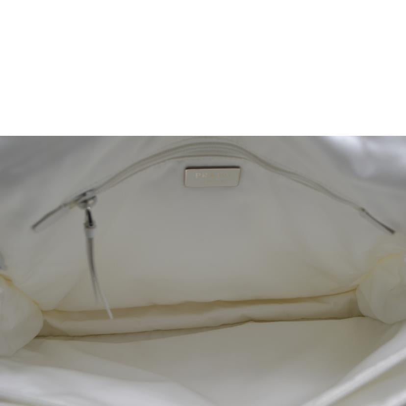 PRADA プラダ/Re-Nylonラージパデッドショルダー/ホワイト/1BD256//255******/ABランク/89
