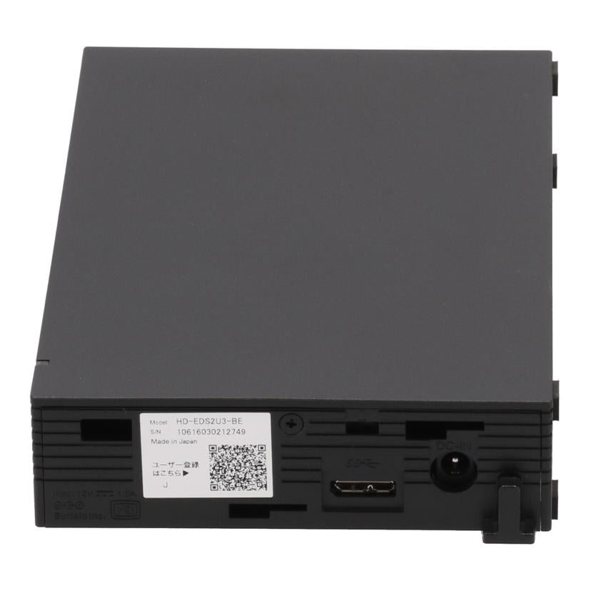 BUFFALO バッファロー/外付けHDD 2TB/HD-EDS2U3-BE//10616030212749/Bランク/62