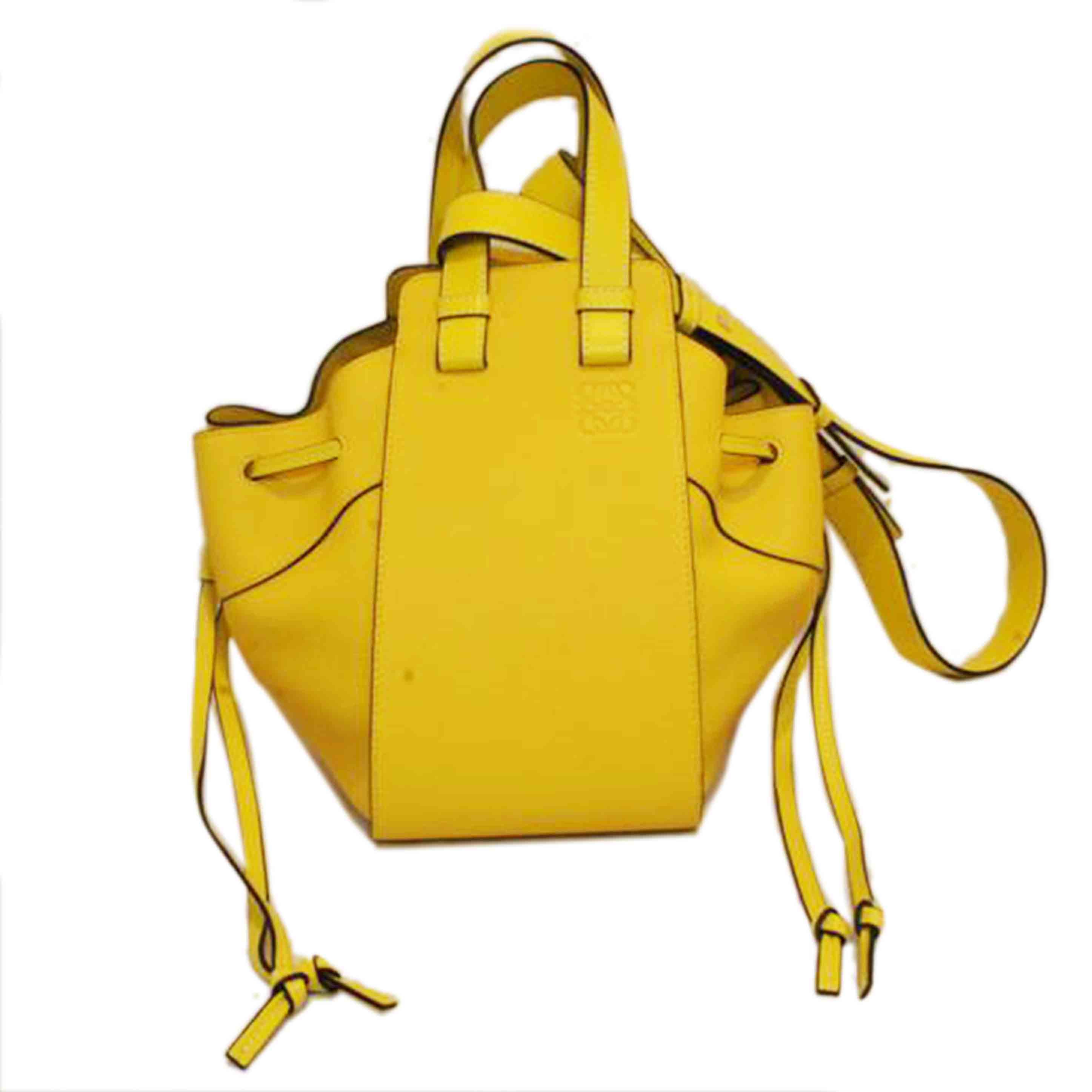 LOEWE ロエベ/ハンモックスモールイエロー/ドローストリング/314.12.Z95//Aランク/92