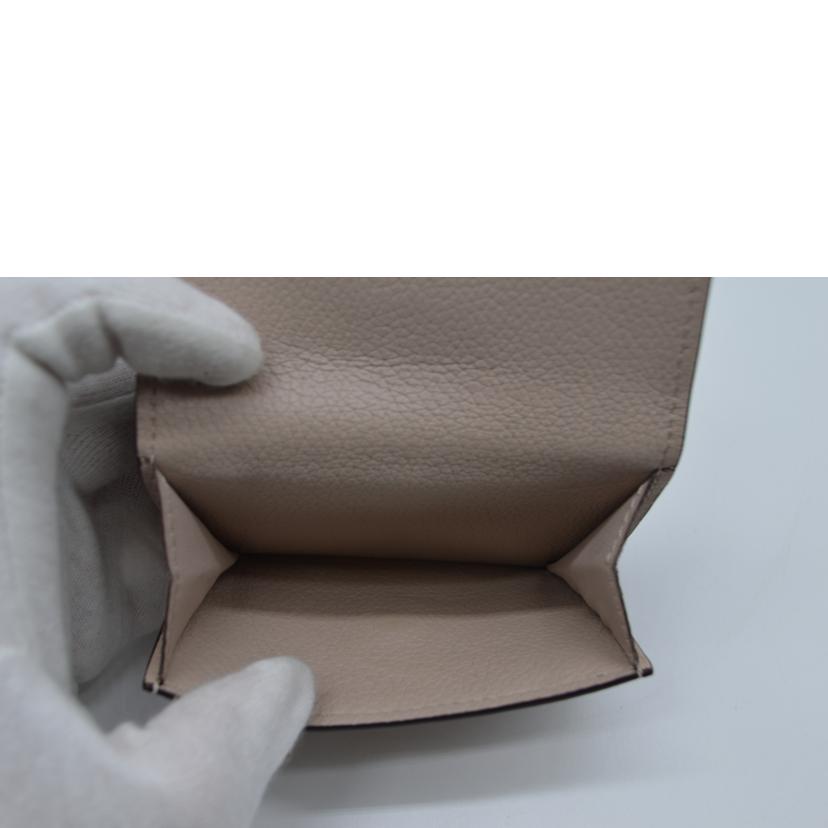 LV ルイヴィトン/ポルトフォイユ・ロックミニ/トリヨレザー/グレージュ/M69340//UB0***/ABランク/89