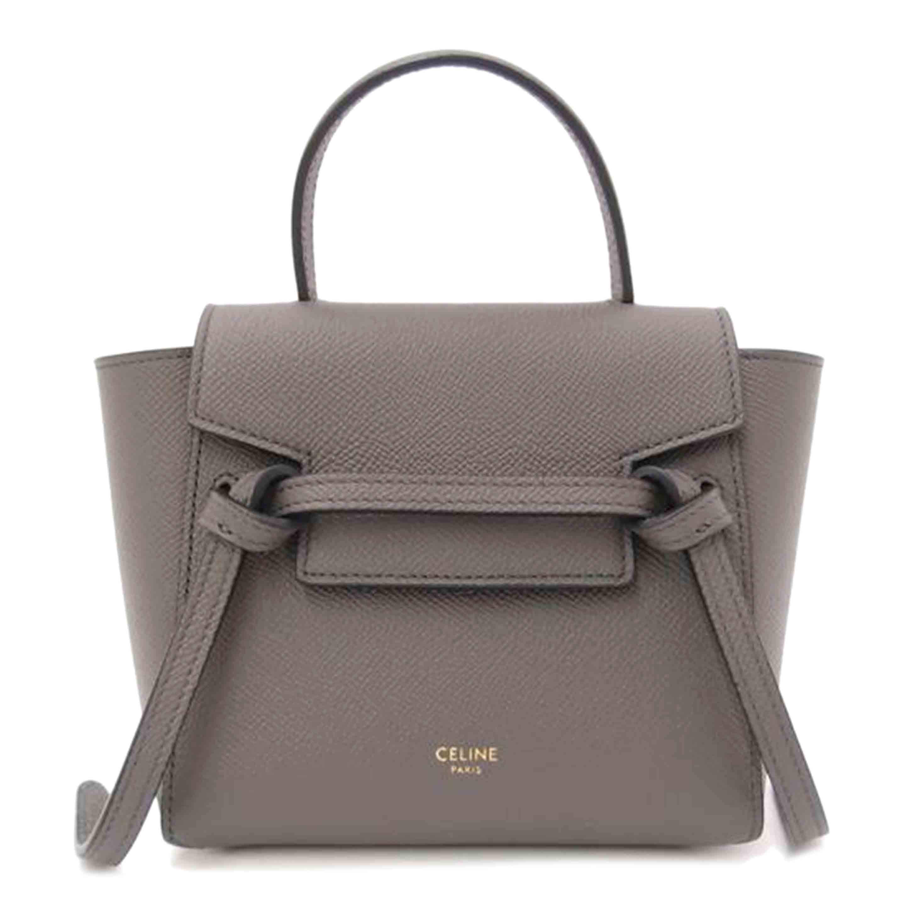 CELINE セリーヌ/PICOベルトバッグ/グレー/194263//SAランク/69