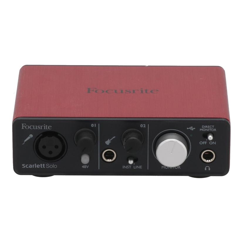Focusrite フォーカスライト /オーディオインターフェース/Scarlet Solp Studio Pack//T764325006286/Bランク/22