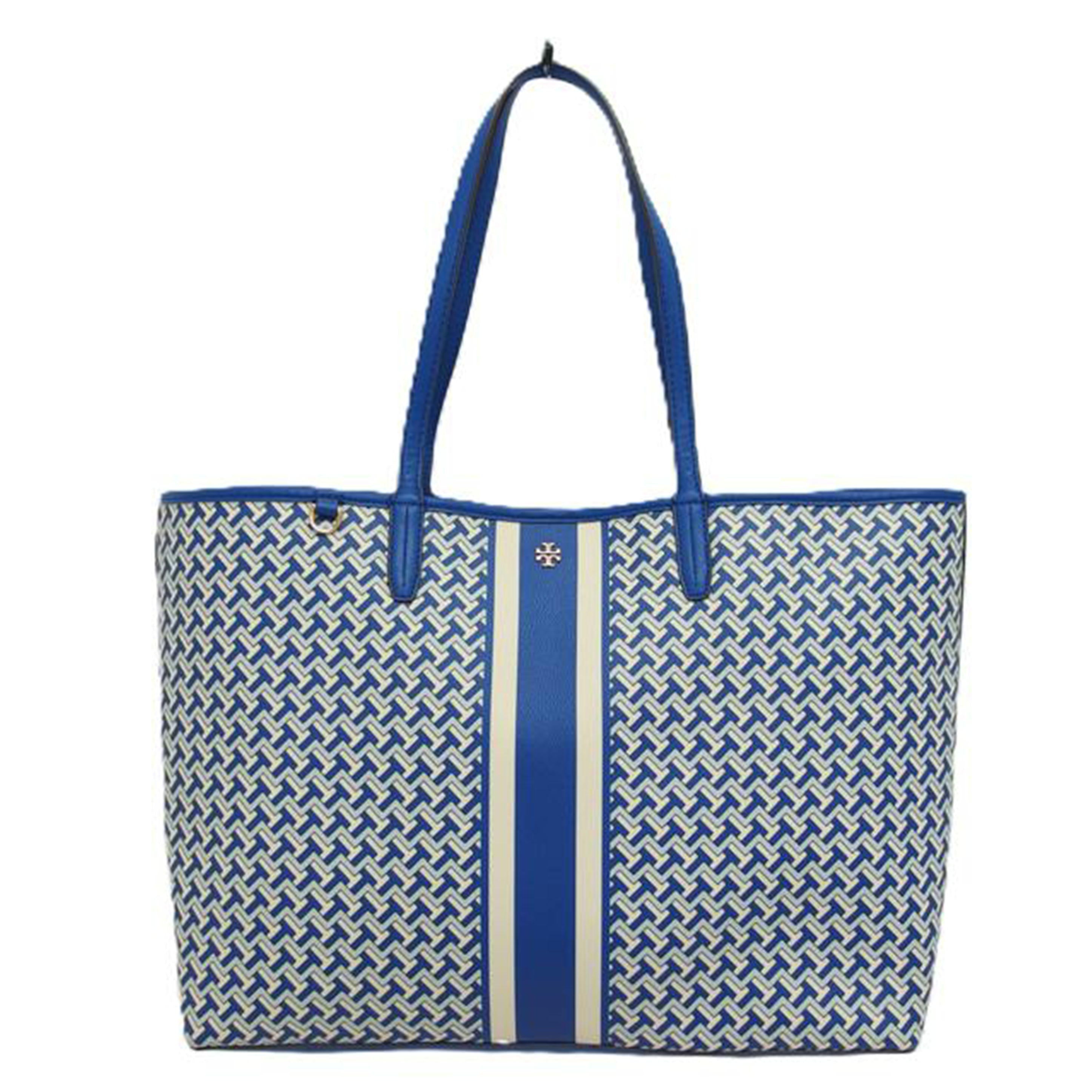 TORY BURCH トリーバーチ/トートバッグ/ジオロゴ/ブルー/10011011//ABランク/04