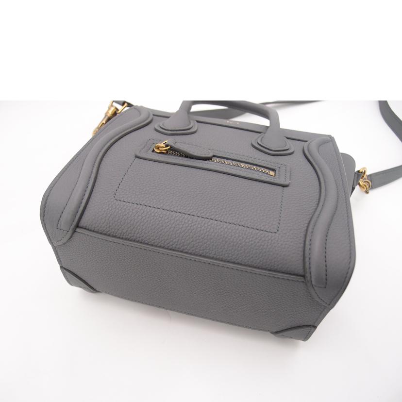 CELINE セリーヌ/ラゲージナノショッパー/グレー/189243//Aランク/69