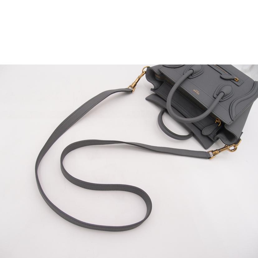 CELINE セリーヌ/ラゲージナノショッパー/グレー/189243//Aランク/69