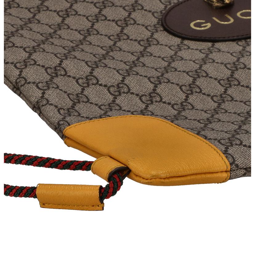 GUCCI グッチ/GGスプリーム/キャットヘッド/ドローストリングバックパック/473872//204***/Aランク/18