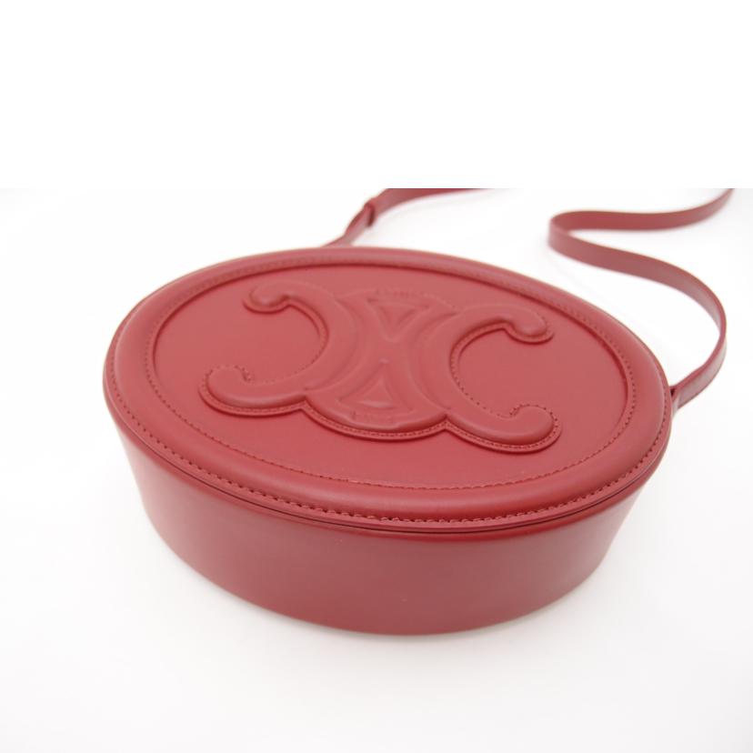 CELINE セリーヌ/オーバルパースキュルイトリオンフショルダー/レッド/101703//SAランク/69