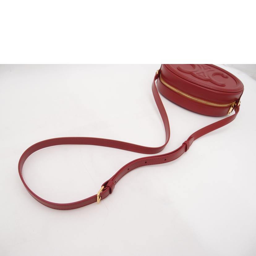 CELINE セリーヌ/オーバルパースキュルイトリオンフショルダー/レッド/101703//SAランク/69