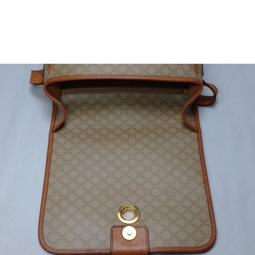 CELINE セリーヌ/マカダム柄 サークルロゴショルダーバッグ/M13//BCランク/52