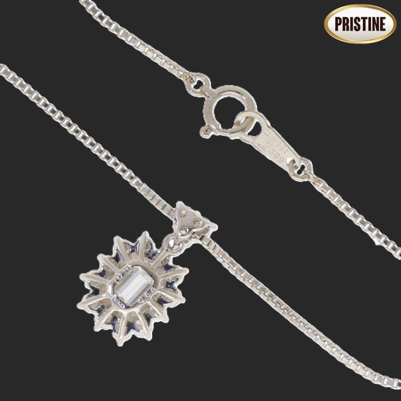 Pt900/850エメラルドカットダイヤネックレス//Aランク/09