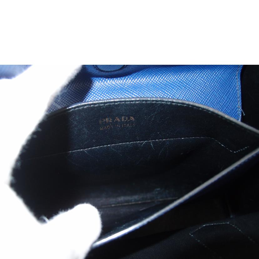 PRADA プラダ/サフィアーノ2wayトート/ブルー//117/ABランク/69