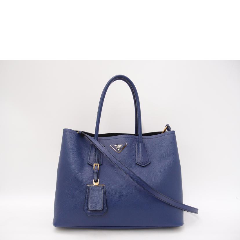 PRADA プラダ/サフィアーノ2wayトート/ブルー//117/ABランク/69