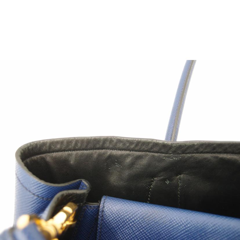 PRADA プラダ/サフィアーノ2wayトート/ブルー//117/ABランク/69