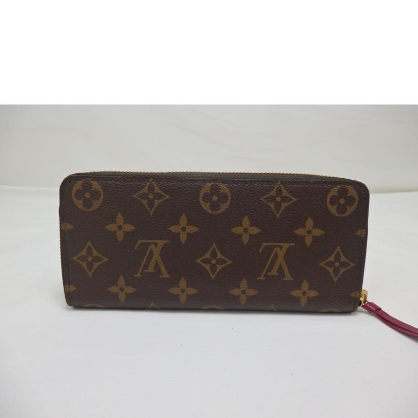 LV ルイヴィトン/ポルトフォイユ・クレマンス/モノグラム/フューシャ/M60742//RFI****/Aランク/84