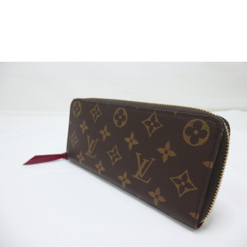 LV ルイヴィトン/ポルトフォイユ・クレマンス/モノグラム/フューシャ/M60742//RFI****/Aランク/84
