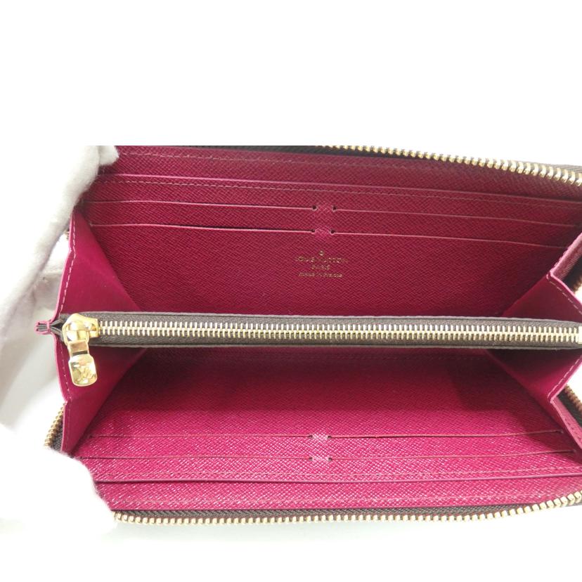 LV ルイヴィトン/ポルトフォイユ・クレマンス/モノグラム/フューシャ/M60742//RFI****/Aランク/84