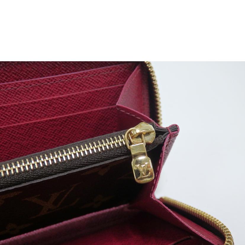 LV ルイヴィトン/ポルトフォイユ・クレマンス/モノグラム/フューシャ/M60742//RFI****/Aランク/84