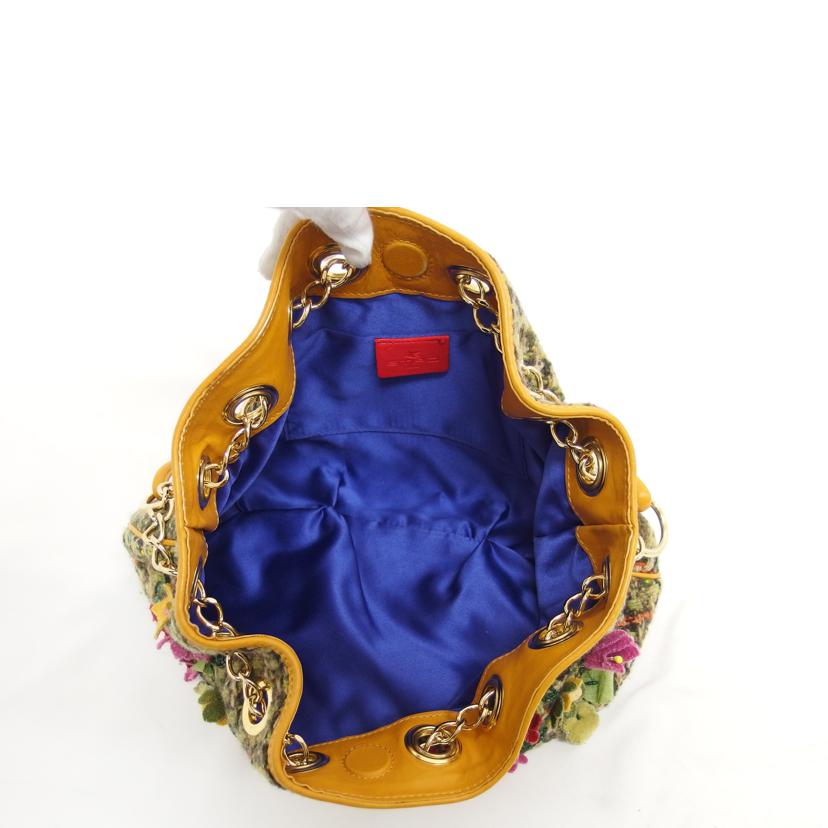 ETRO エトロ/花柄チェーンショルダーバッグ/ウール/15430-7006//26-*****/Bランク/04