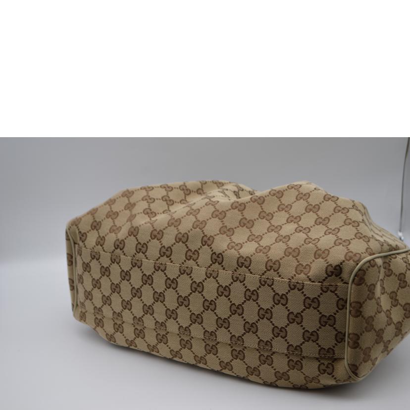 GUCCI グッチ/GGキャンバススーキーレザーハンド/アイボリー/211944//486***/ABランク/89