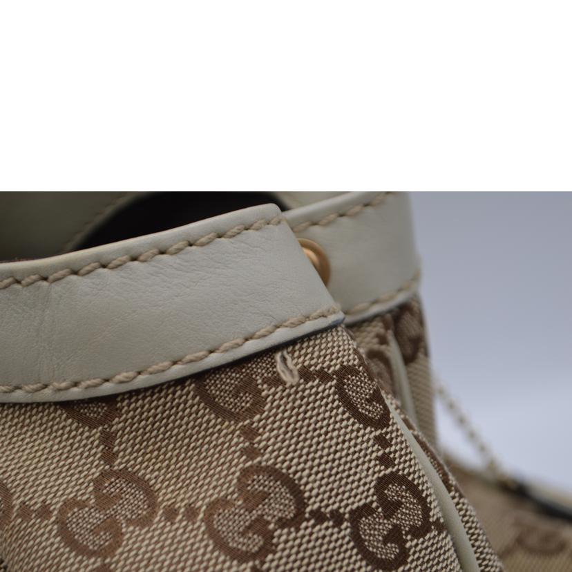 GUCCI グッチ/GGキャンバススーキーレザーハンド/アイボリー/211944//486***/ABランク/89