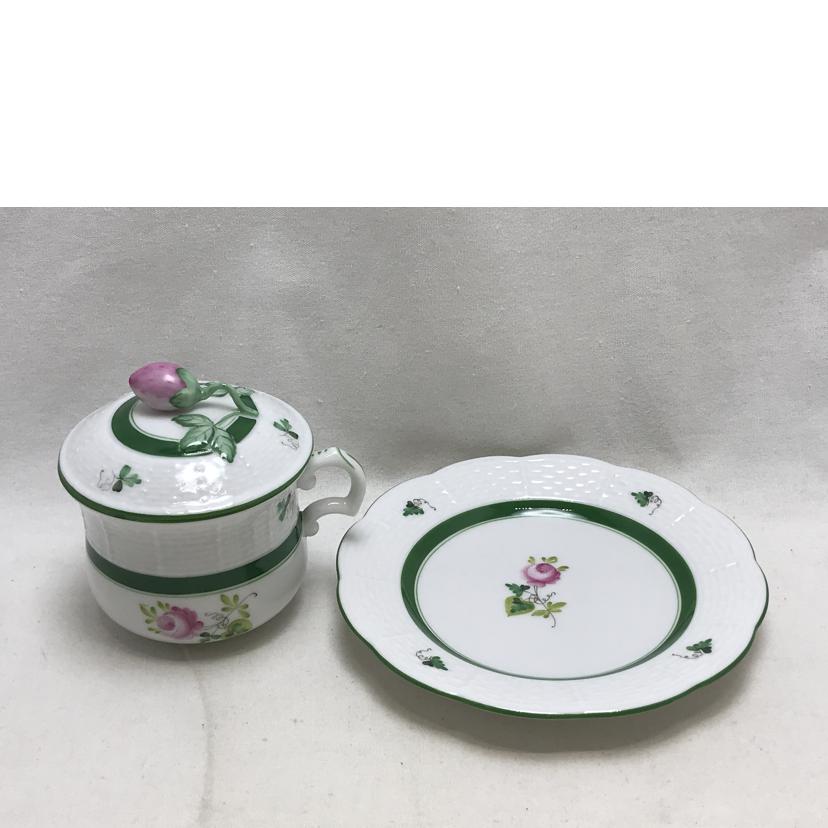 HEREND ヘレンド/ウィーンの薔薇 クリームカップ&ソーサー//ABランク/51