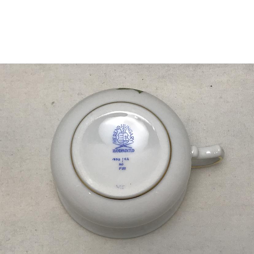 HEREND ヘレンド/ヴィクトリアプレーン クリームカップ&ソーサー 蓋つき//ABランク/51