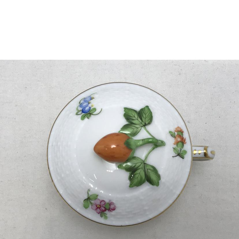 HEREND ヘレンド/バコニーの春 キティピンク クリームカップ&ソーサー 蓋つき//ABランク/51