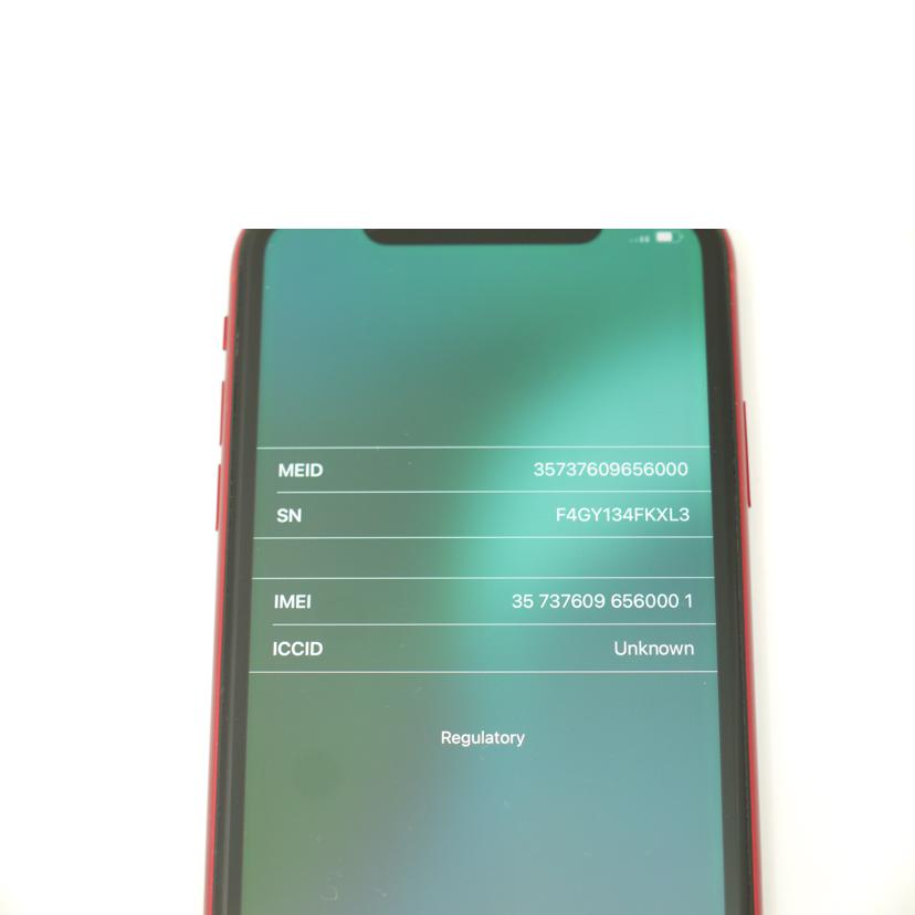 Apple アップル/iPhone XR 64GB (PRODUCT)RED/MT062J/A//F4GY134FKXL3/Bランク/69