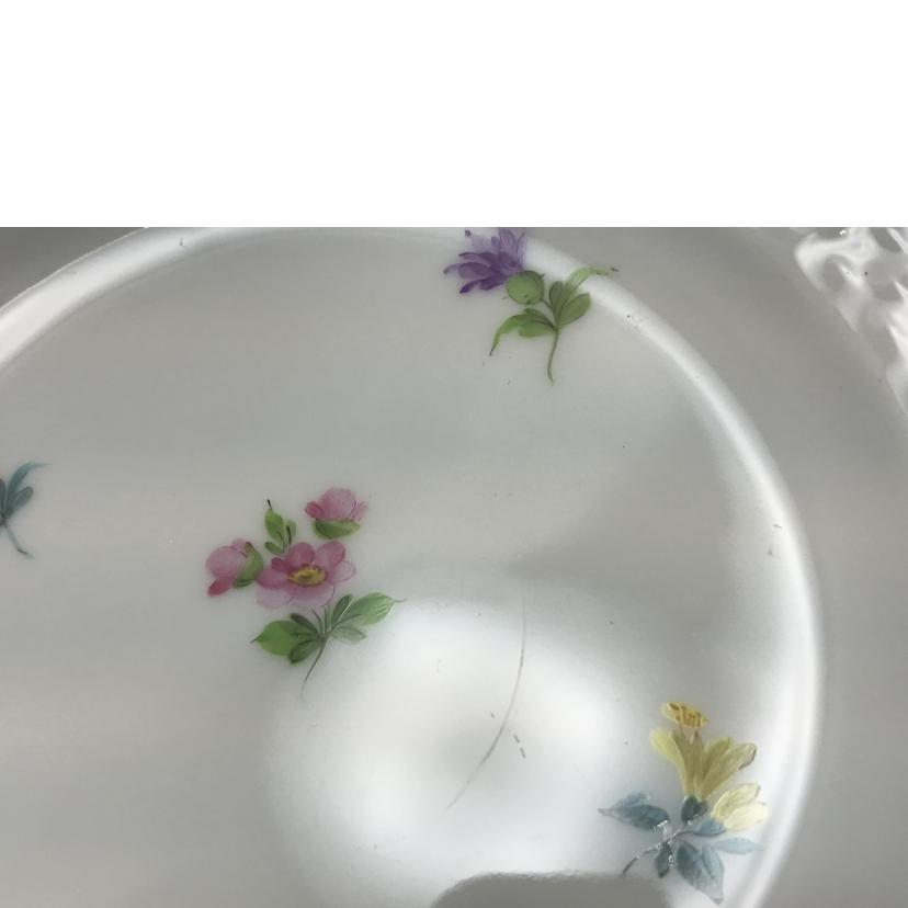 HEREND ヘレンド/ミルフルール・1000の花 蓋つきクリームカップ&ソーサー いちご飾り//Bランク/51