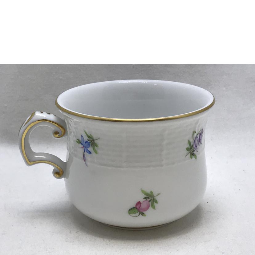 HEREND ヘレンド/ミルフルール・1000の花 蓋つきクリームカップ&ソーサー いちご飾り//Bランク/51