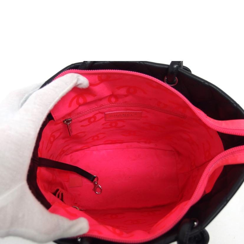 CHANEL シャネル/カンボンライントートバッグ/ブラック×ピンク/A25166//151*****/ABランク/04