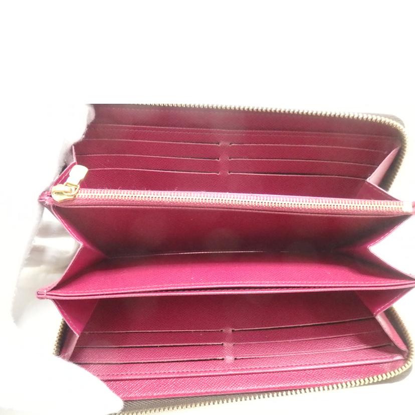 LV ルイヴィトン/ジッピー・ウォレット/モノグラム/フューシャ/M41895//LM4***/Bランク/84