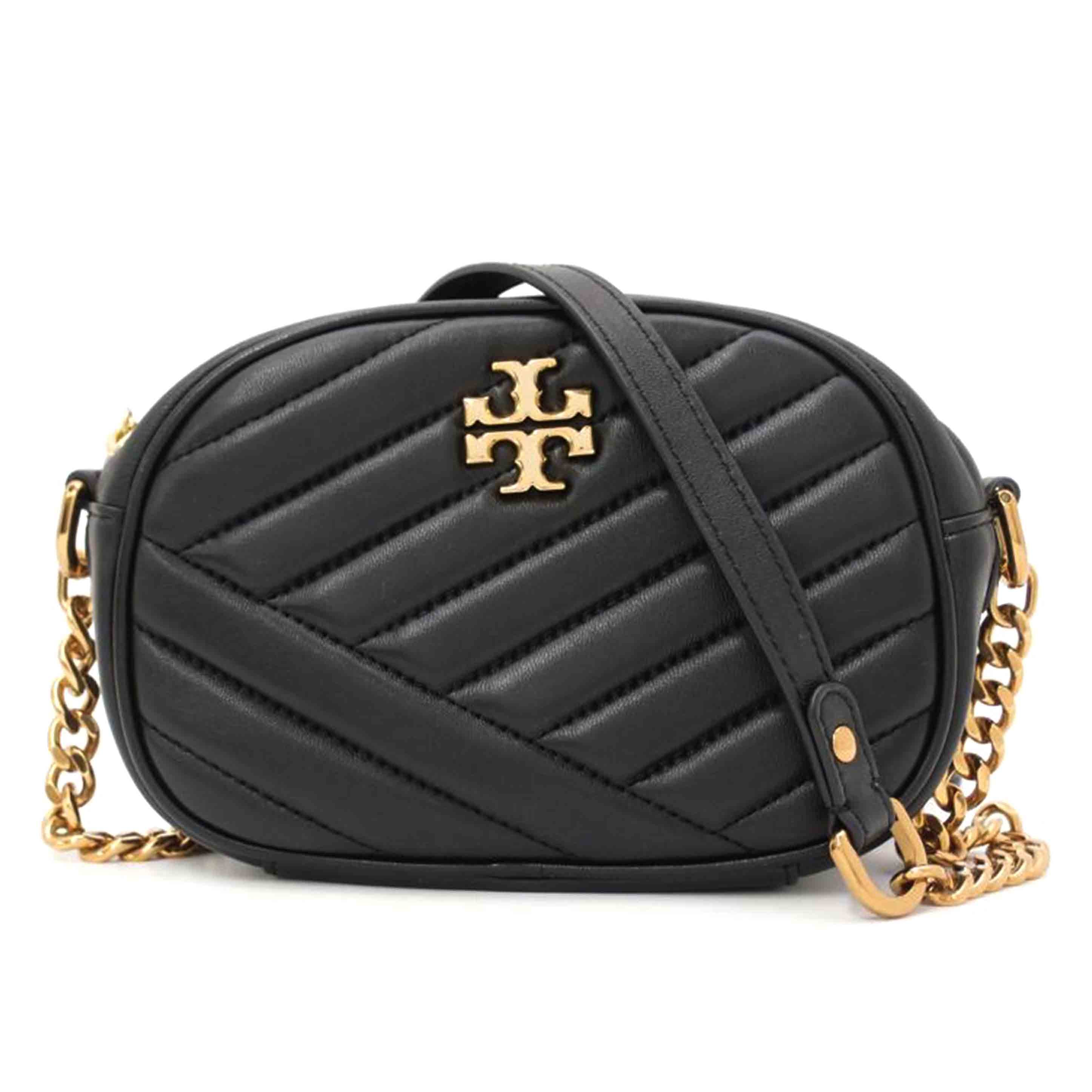 TORY BURCH トリーバーチ/キラシェプロン チェーンショルダー/ブラック//Aランク/69