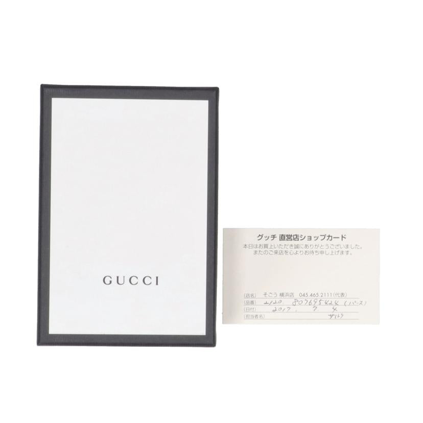 GUCCI グッチ/GGマーモント/キルティングデニムフェイクパールウォレット/466492//525***/ABランク/91